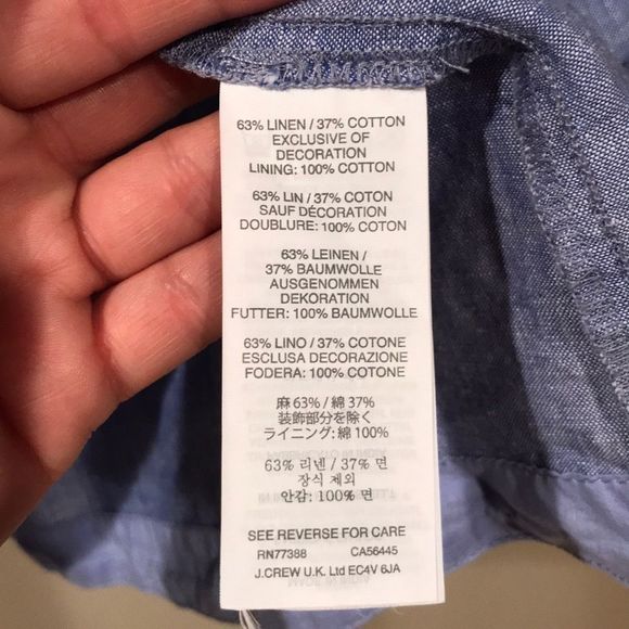 J. CREW Linen Blend Sleeveless Top - Picture 8 of 8